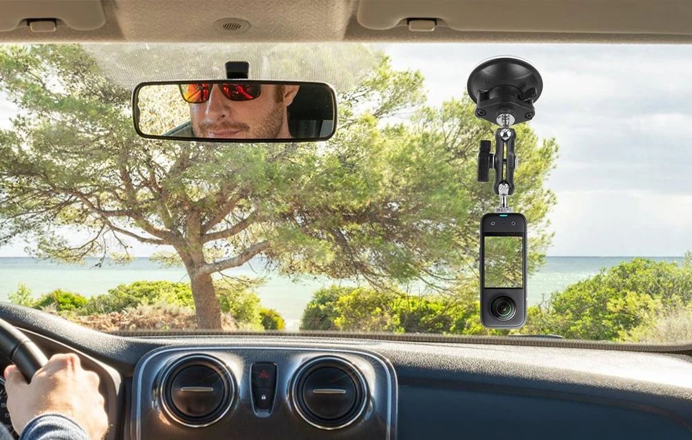 PULUZ Magic Arm Tripod Suction Cup Holder (Juodas) aprašymas - Prekės nuotrauka