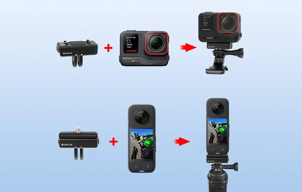 Magnetinis pagrindo laikiklis PULUZ, skirtas Insta360 Ace / Ace Pro aprašymas - Prekės nuotrauka Magnetinis pagrindo laikiklis PULUZ, skirtas Insta360 Ace / Ace Pro aprašymas - Prekės nuotrauka