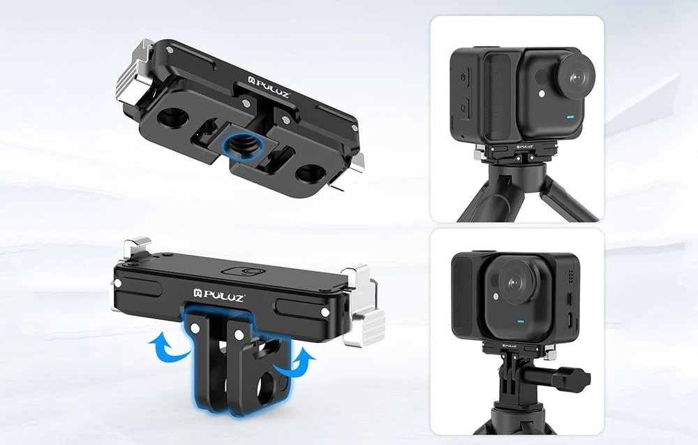 PULUZ Magnetic Mount for Insta360 GO Ultra (Juodas) aprašymas - Prekės nuotrauka