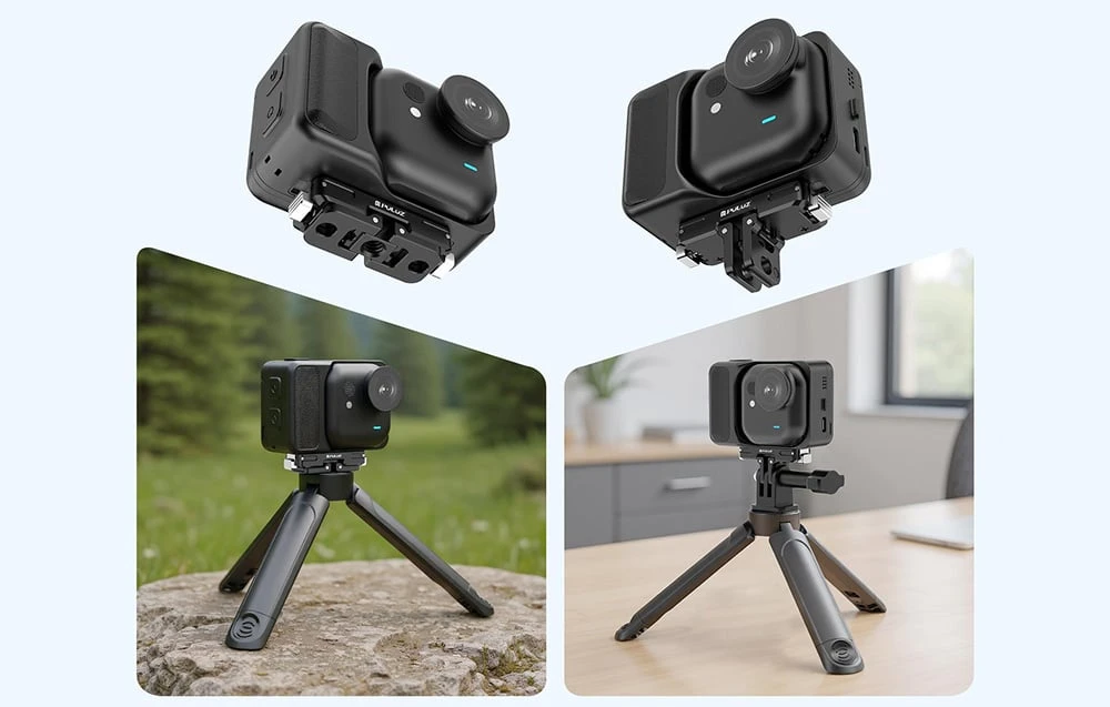 PULUZ Magnetic Mount for Insta360 GO Ultra (Juodas) aprašymas - Prekės nuotrauka