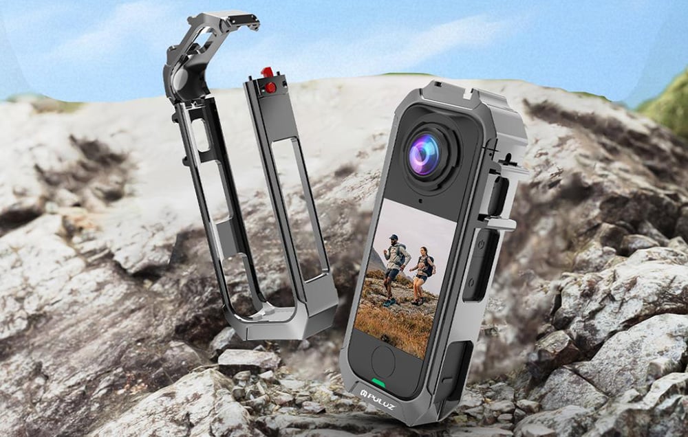 „Puluz“ metalinis apsauginis dėklas, skirtas „Insta 360 X4 Air“ (pilkas) aprašymas - Prekės nuotrauka „Puluz“ metalinis apsauginis dėklas, skirtas „Insta 360 X4 Air“ (pilkas) aprašymas - Prekės nuotrauka