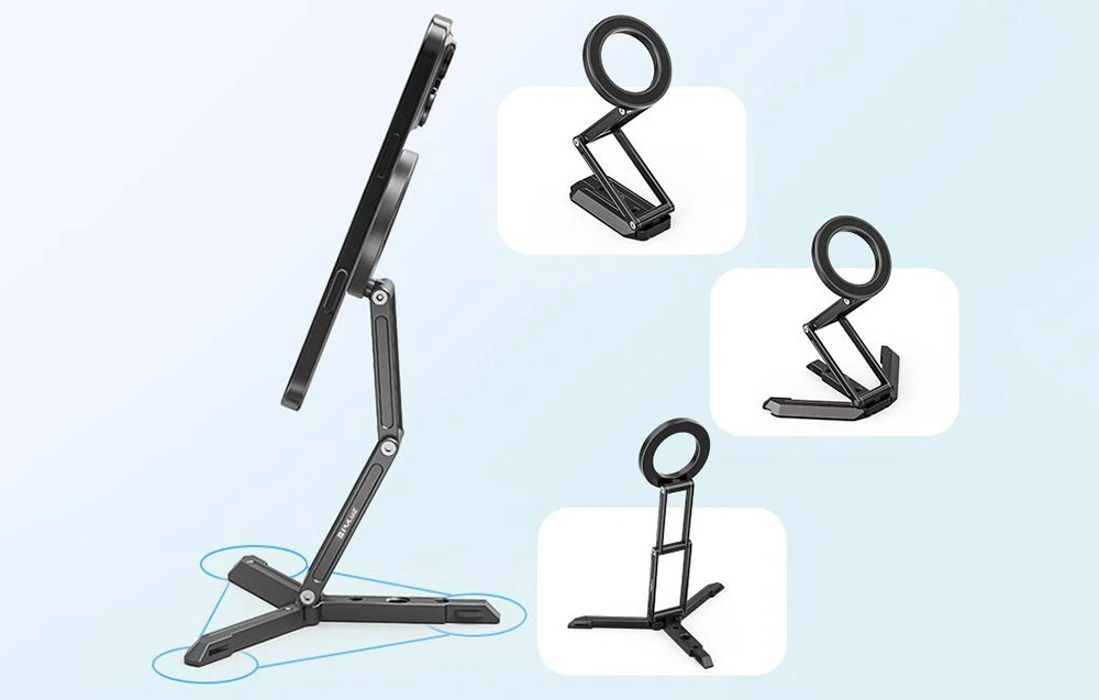PULUZ PU3223B Phone Holder Juodas aprašymas - Prekės nuotrauka PULUZ PU3223B Phone Holder Juodas aprašymas - Prekės nuotrauka