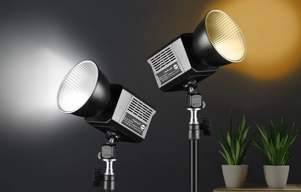 PULUZ PU4119B 60W 2500K-6500K (Juodas) studio lamp. aprašymas - Prekės nuotrauka PULUZ PU4119B 60W 2500K-6500K (Juodas) studio lamp. aprašymas - Prekės nuotrauka