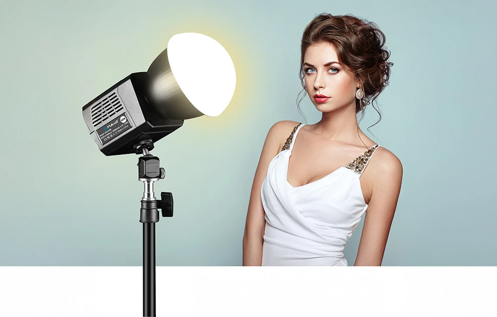 PULUZ PU4119B 60W 2500K-6500K (Juodas) studio lamp. aprašymas - Prekės nuotrauka PULUZ PU4119B 60W 2500K-6500K (Juodas) studio lamp. aprašymas - Prekės nuotrauka