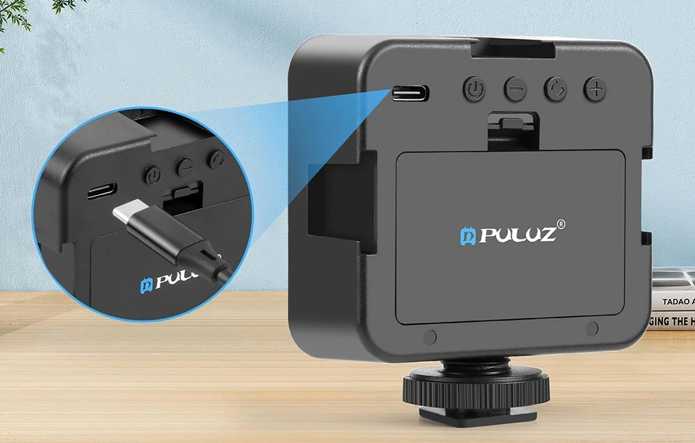 PULUZ PU4141B Video Lamp Juodas aprašymas - Prekės nuotrauka