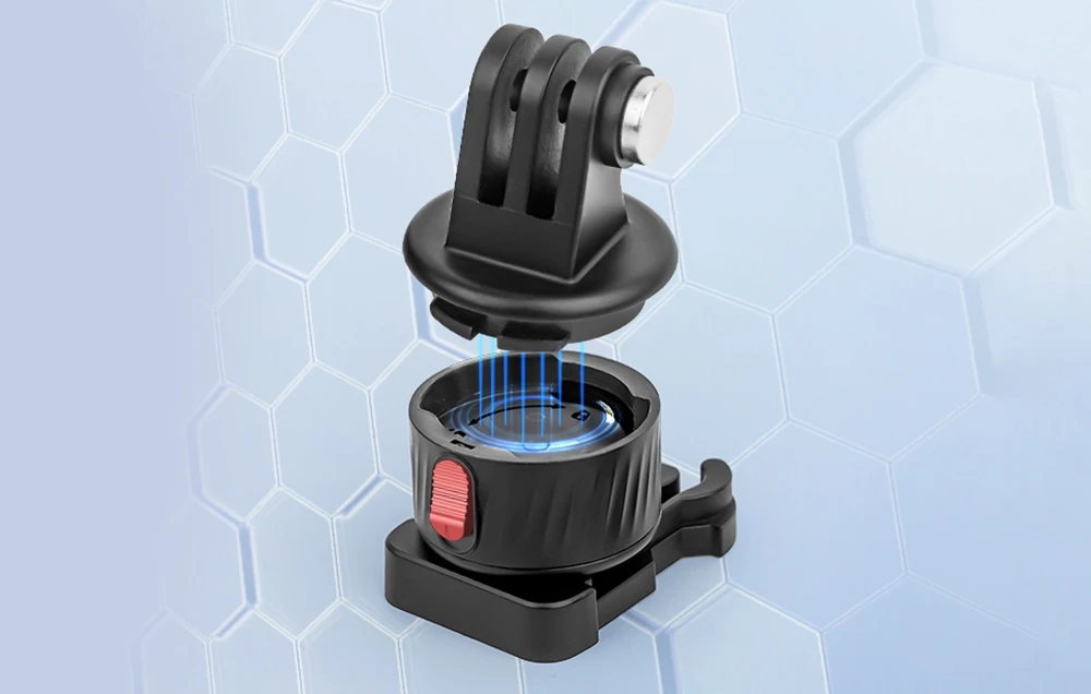 Magnetinio pagrindo adapteris PULUZ PU707B Greitas atjungimas veiksmo kamerai aprašymas - Prekės nuotrauka