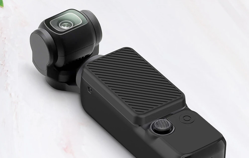 Silikono dangtelio dėklo rinkinys su dirželiu PULUZ, skirtas DJI OSMO Pocket 3 (juodas) aprašymas - Prekės nuotrauka