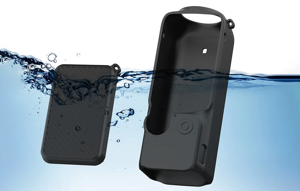 Silikono dangtelio dėklo rinkinys su dirželiu PULUZ, skirtas DJI OSMO Pocket 3 (juodas) aprašymas - Prekės nuotrauka