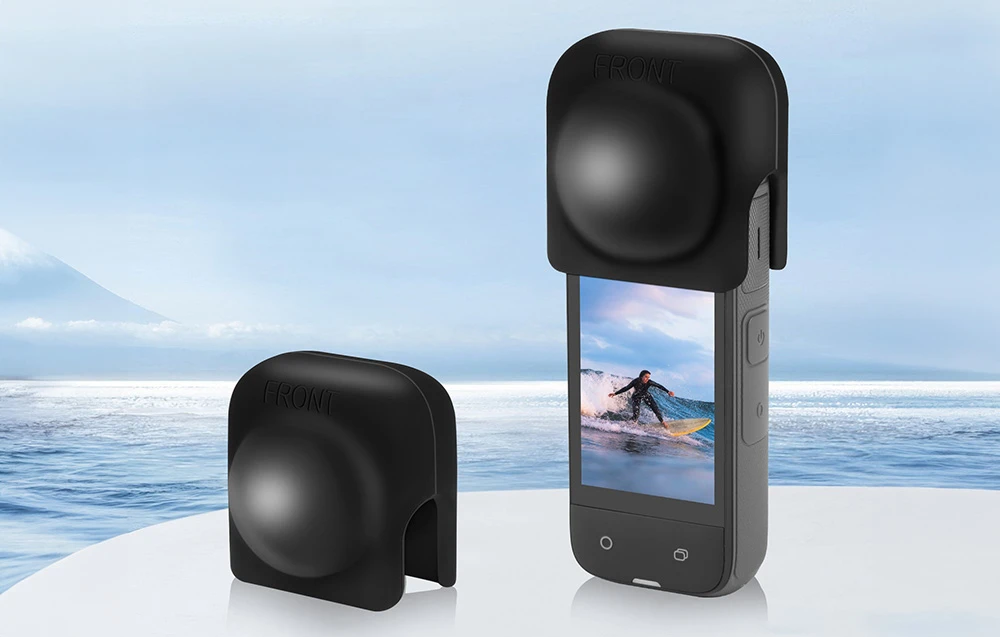 PULUZ silicone lens cover for Insta360 X4 / X5 (juodas) aprašymas - Prekės nuotrauka