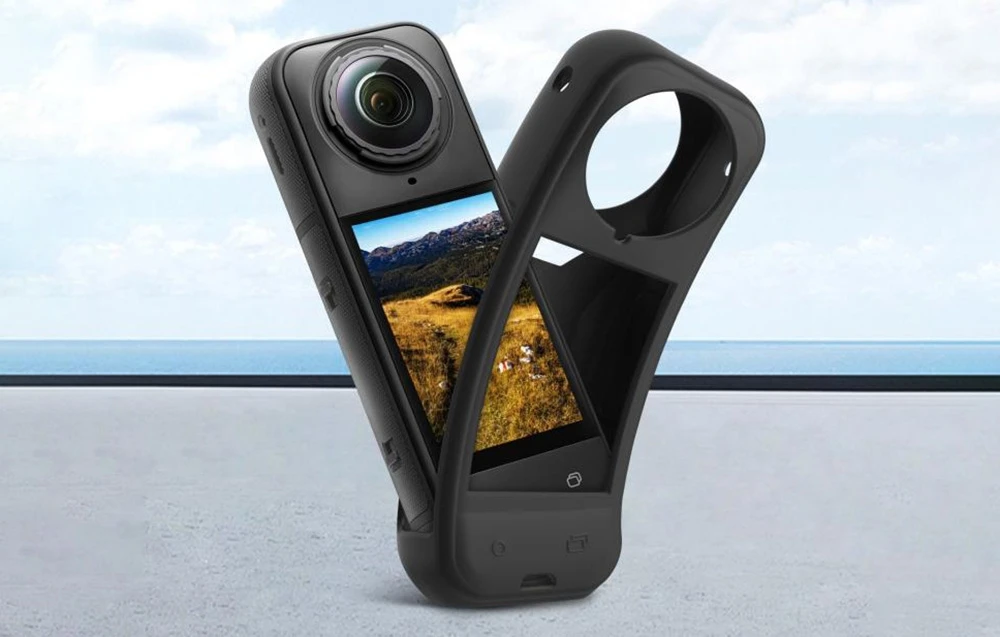 PULUZ silikoninis apsauginis dėklas su objektyvo dangteliu, skirtas „Insta360 X5“ (juodas) aprašymas - Prekės nuotrauka PULUZ silikoninis apsauginis dėklas su objektyvo dangteliu, skirtas „Insta360 X5“ (juodas) aprašymas - Prekės nuotrauka