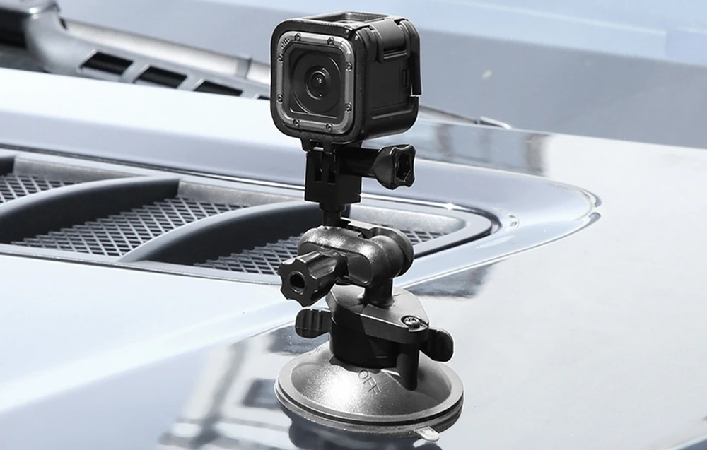 PULUZ suction cup mount for sports cameras (DJI, GoPro, Insta360) PU545B (juodas) aprašymas - Prekės nuotrauka PULUZ suction cup mount for sports cameras (DJI, GoPro, Insta360) PU545B (juodas) aprašymas - Prekės nuotrauka