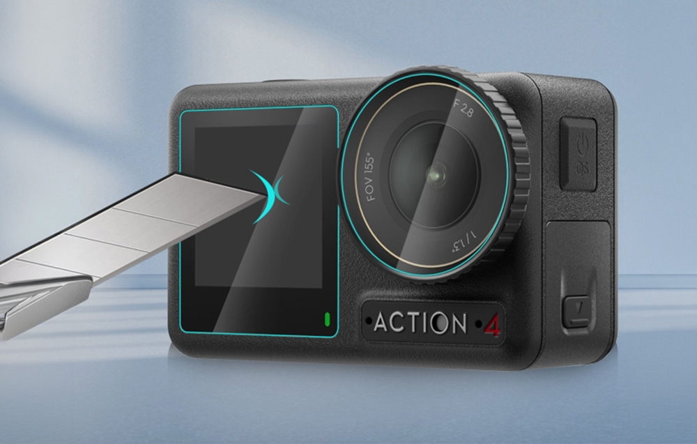 Puluz Tempered Glass for DJI Osmo Action 4 (Clear) aprašymas - Prekės nuotrauka