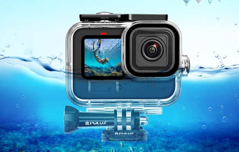 PULUZ vandeniui atsparus dėklas, skirtas GoPro HERO13 (juodas / 12 juodas / 11 juodas / 10 juodas / 9 juodas) aprašymas - Prekės nuotrauka