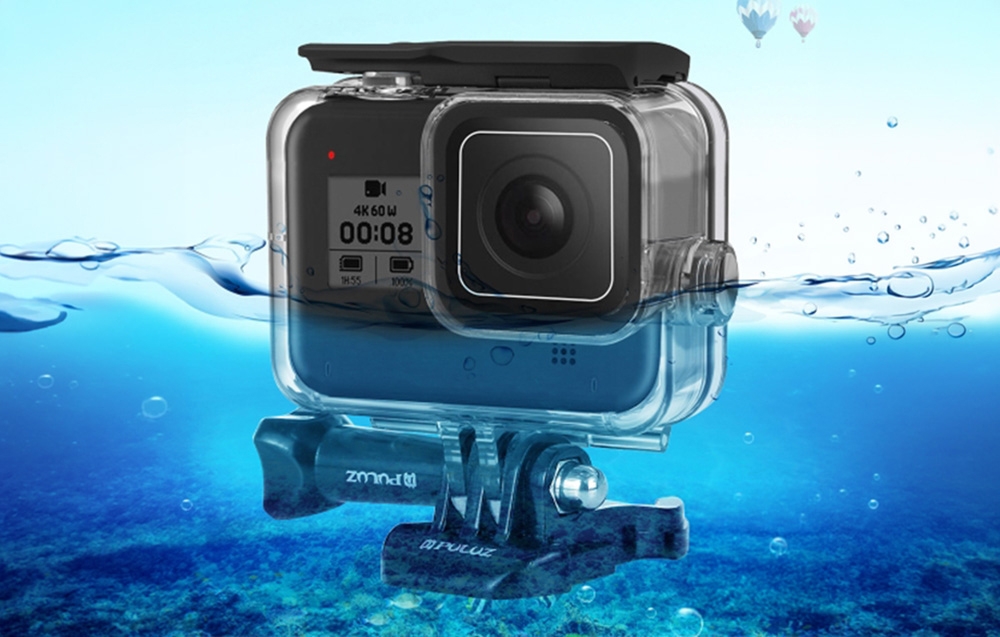 Puluz vandeniui atsparus dėklas, skirtas GoPro HERO8 Juodas aprašymas - Prekės nuotrauka