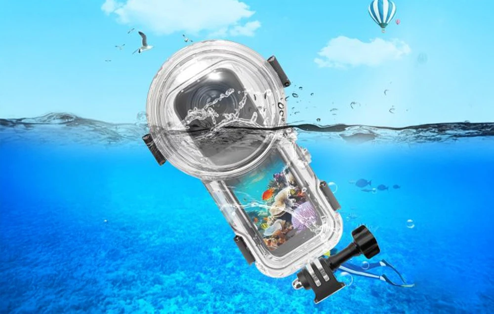 „Puluz“ vandeniui atsparus dėklas „Insta360 X5“ kamerai aprašymas - Prekės nuotrauka „Puluz“ vandeniui atsparus dėklas „Insta360 X5“ kamerai aprašymas - Prekės nuotrauka