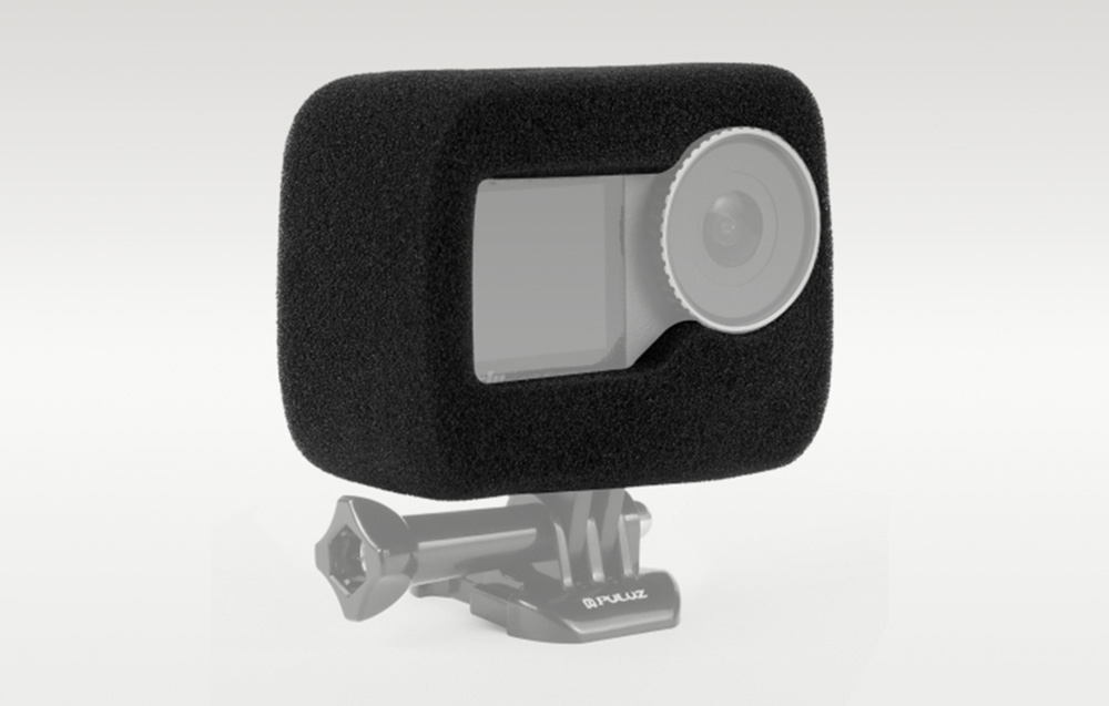 Puluz Windscreen for DJI Osmo Action 5 Pro/4/3 (Juodas) aprašymas - Prekės nuotrauka