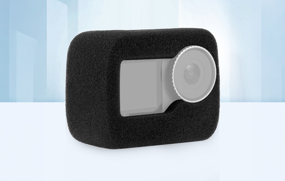 Puluz Windscreen for DJI Osmo Action 5 Pro/4/3 (Juodas) aprašymas - Prekės nuotrauka