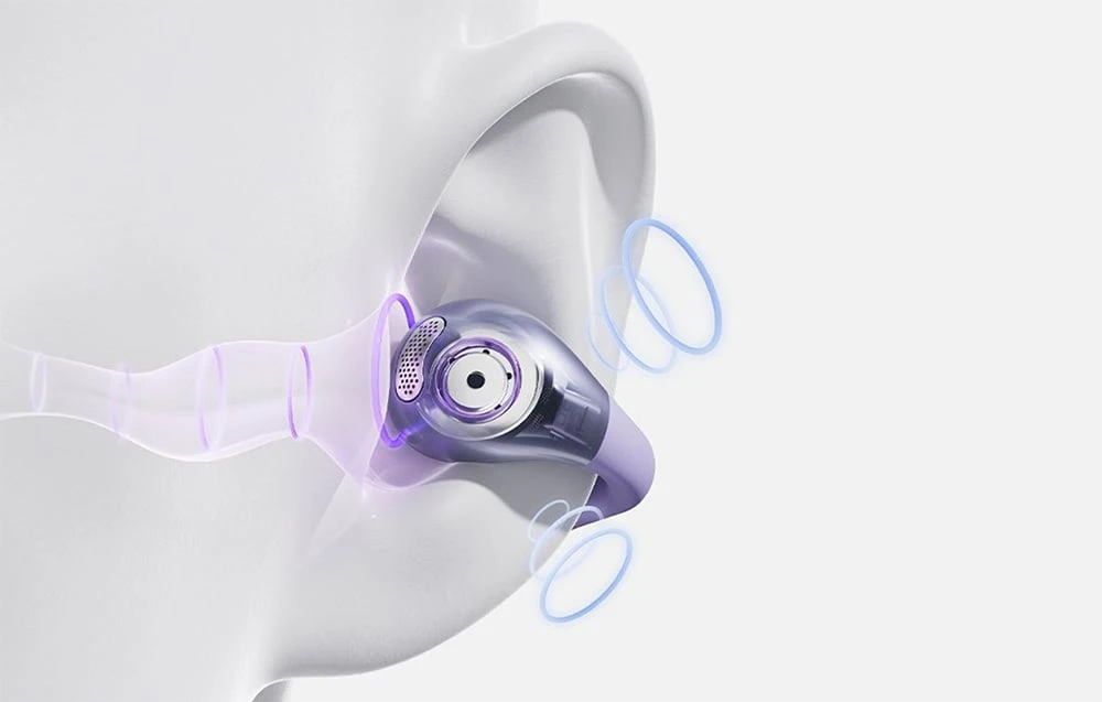 Ausinės QCY Crossky Clip C30 (violetinė) aprašymas - Prekės nuotrauka Ausinės QCY Crossky Clip C30 (violetinė) aprašymas - Prekės nuotrauka