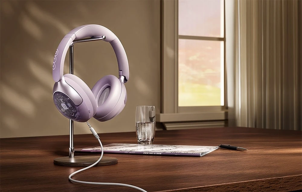 QCY H3 pro ANC belaidės ausinės (violetinė) aprašymas - Prekės nuotrauka