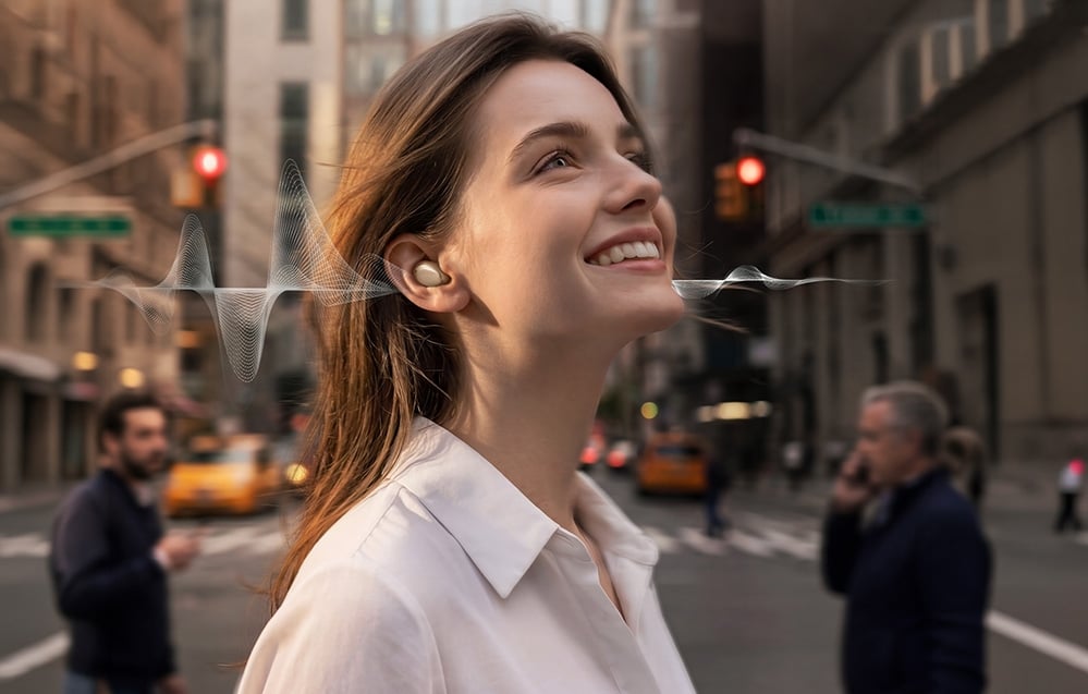 Ausinės QCY Melobuds A30 Belaidės Earbuds (Auksinė) aprašymas - Prekės nuotrauka Ausinės QCY Melobuds A30 Belaidės Earbuds (Auksinė) aprašymas - Prekės nuotrauka