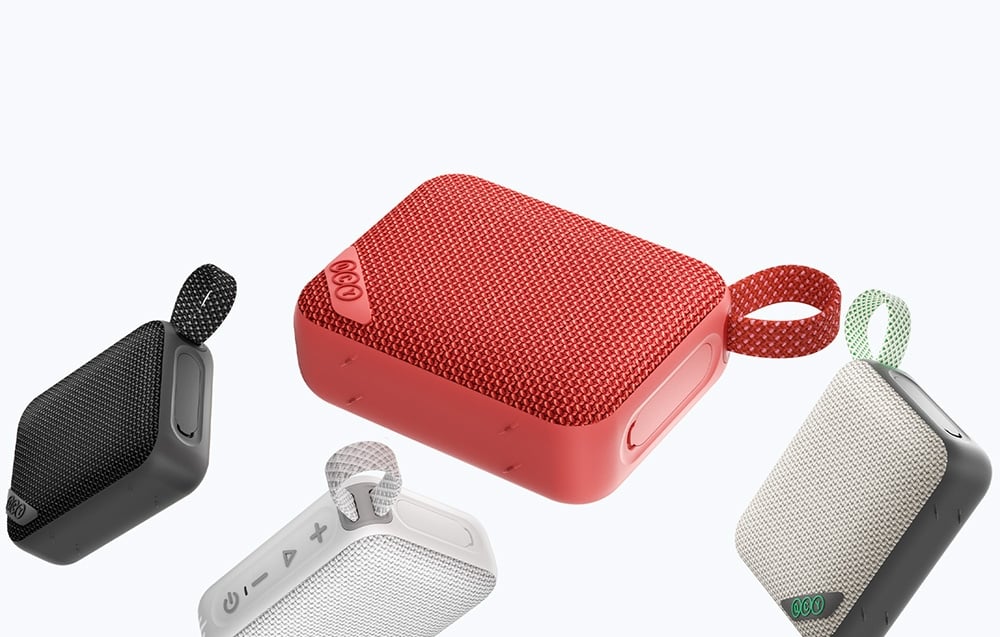 QCY SP2 IP67 Bluetooth Speaker su RGB Backlight ir Stereo Mode - Pilka Žalias aprašymas - Prekės nuotrauka