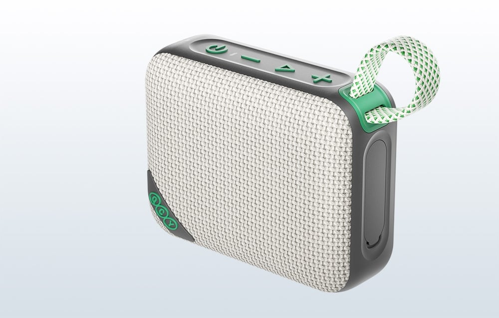 QCY SP2 IP67 Bluetooth Speaker su RGB Backlight ir Stereo Mode - Pilka Žalias aprašymas - Prekės nuotrauka