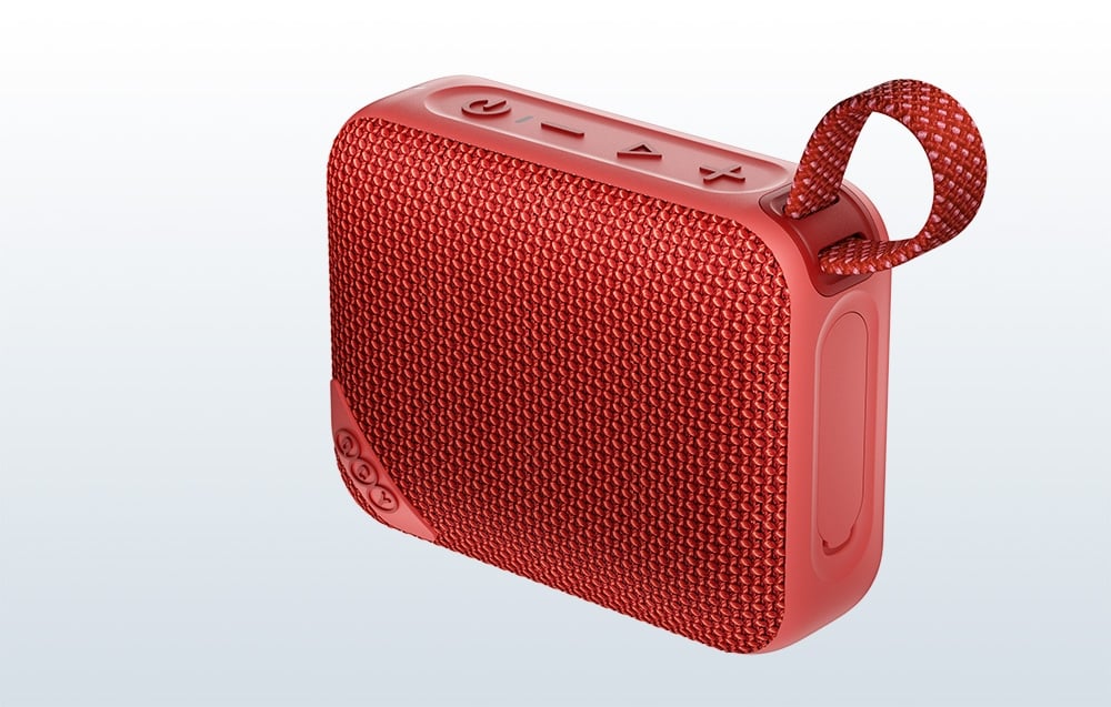 QCY SP2 IP67 „Bluetooth“ garsiakalbis su RGB foniniu apšvietimu ir stereo režimu - Raudona aprašymas - Prekės nuotrauka