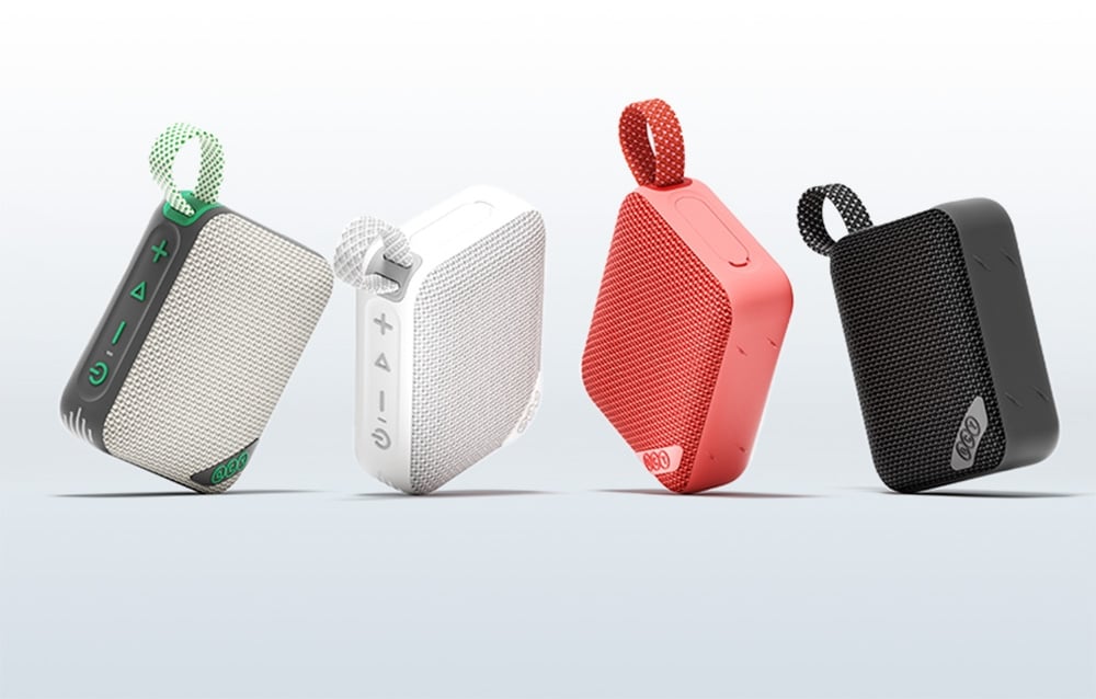 QCY SP2 IP67 „Bluetooth“ garsiakalbis su RGB foniniu apšvietimu ir stereo režimu - Raudona aprašymas - Prekės nuotrauka