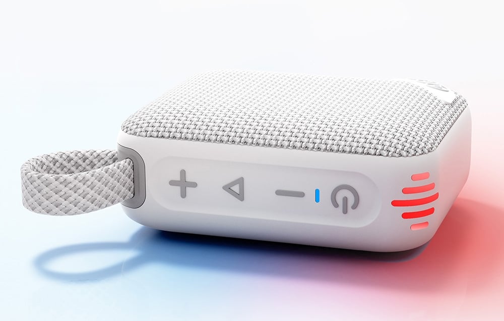 QCY SP2 IP67 „Bluetooth“ garsiakalbis su RGB foniniu apšvietimu ir stereo režimu - Raudona aprašymas - Prekės nuotrauka