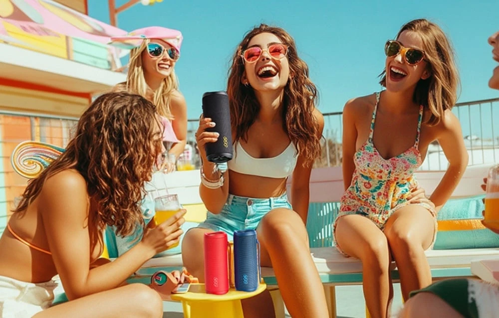QCY SP7 wireless speaker (juodas) aprašymas - Prekės nuotrauka