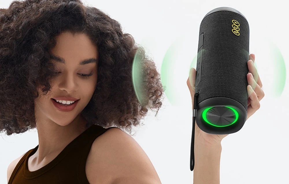 QCY SP7 wireless speaker (juodas) aprašymas - Prekės nuotrauka