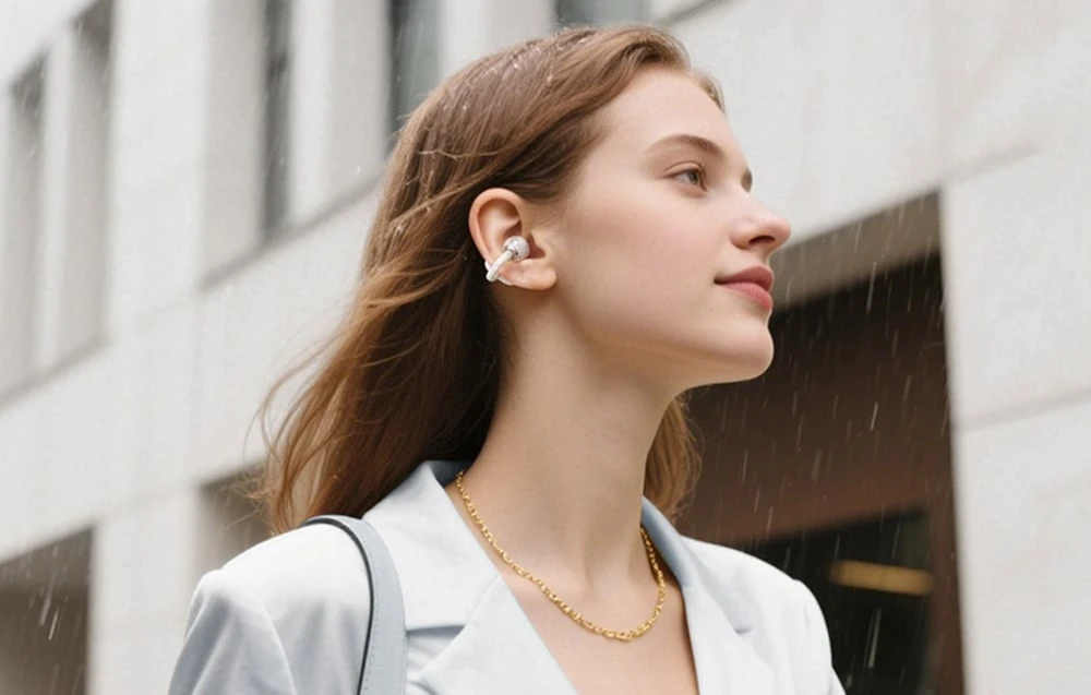 Ausinės QCY Belaidės Earphones Crossky C50 (baltas) aprašymas - Prekės nuotrauka Ausinės QCY Belaidės Earphones Crossky C50 (baltas) aprašymas - Prekės nuotrauka