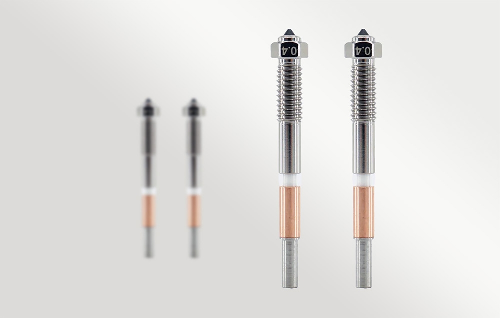 QiDi 0.4 mm Bimetal Nozzle for the Q2 Series (2 pcs.) aprašymas - Prekės nuotrauka