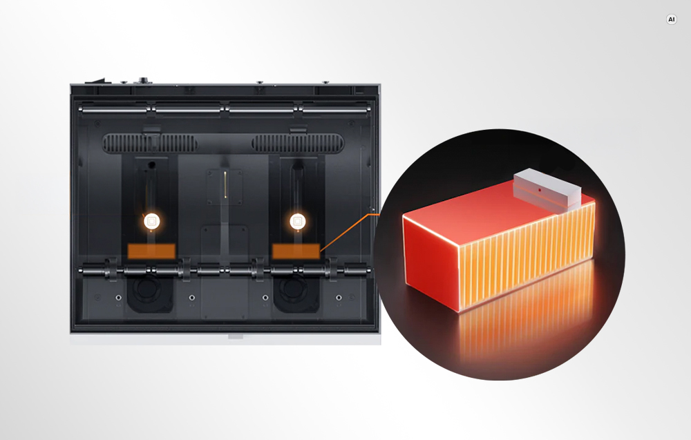 3D spausdintuvo gijų džiovyklė - QIDI Box Max 4 kelių gijų sistema, 4 kanalai, 65 °C, 1,75 mm aprašymas - Prekės nuotrauka