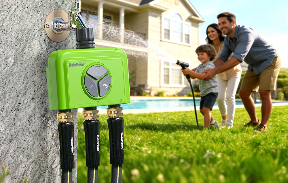 RainPoint 3-Zone WiFi Irrigation Controller aprašymas - Prekės nuotrauka