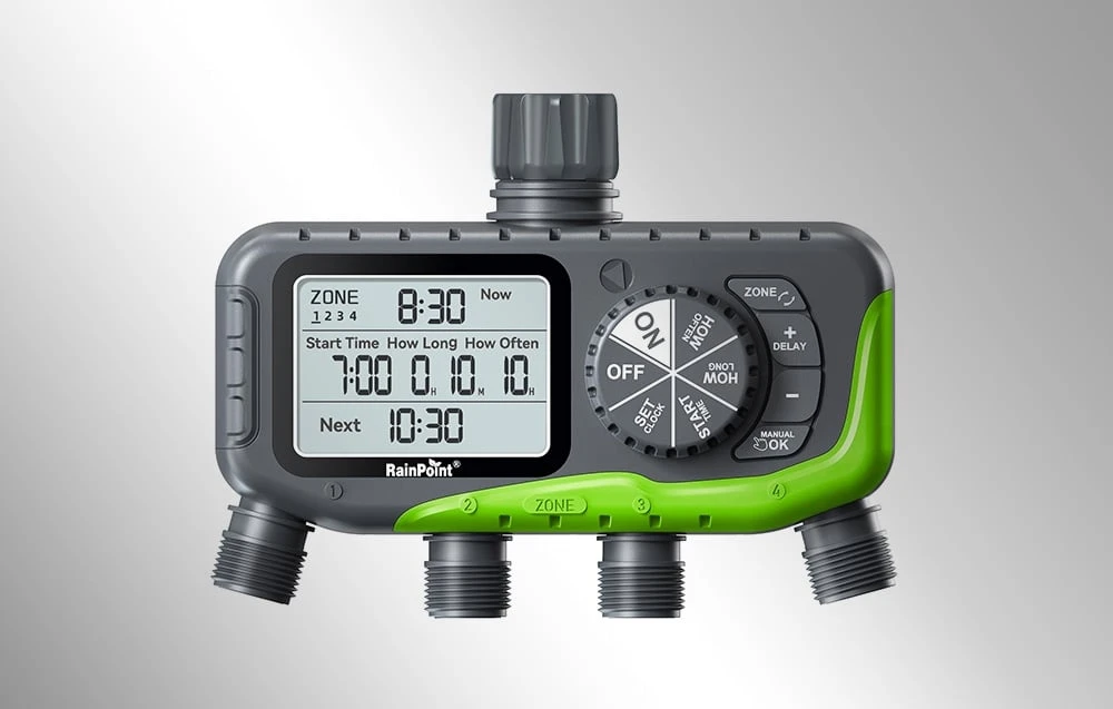 RainPoint 4-Zone Irrigation Controller ITV447 aprašymas - Prekės nuotrauka