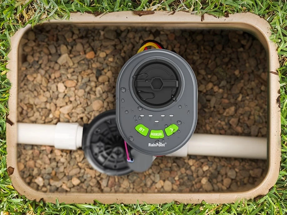 „RainPoint“ 4 zonų laistymo sistemos valdiklis su programėle ir „Bluetooth“ ryšiu aprašymas - Prekės nuotrauka „RainPoint“ 4 zonų laistymo sistemos valdiklis su programėle ir „Bluetooth“ ryšiu aprašymas - Prekės nuotrauka