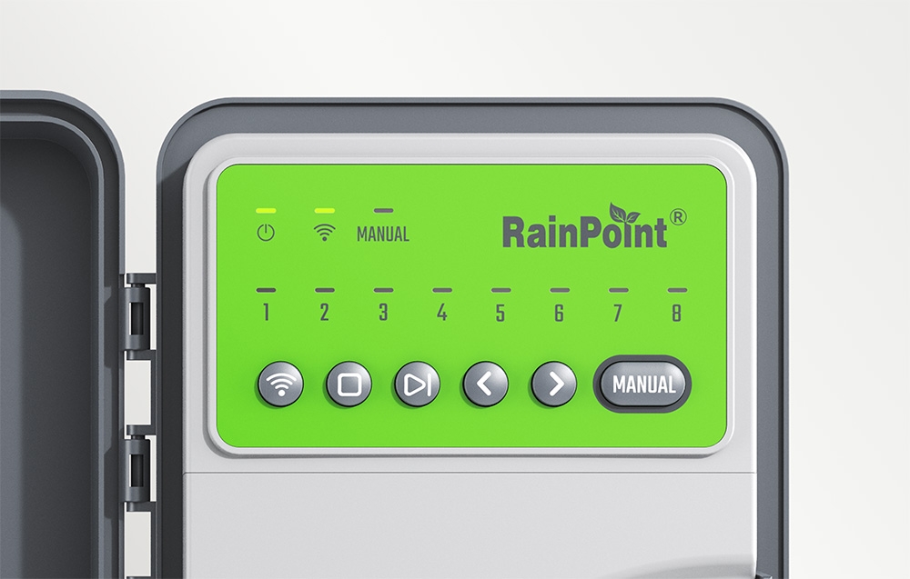 RainPoint 8-Zone WiFi AC Irrigation Controller aprašymas - Prekės nuotrauka
