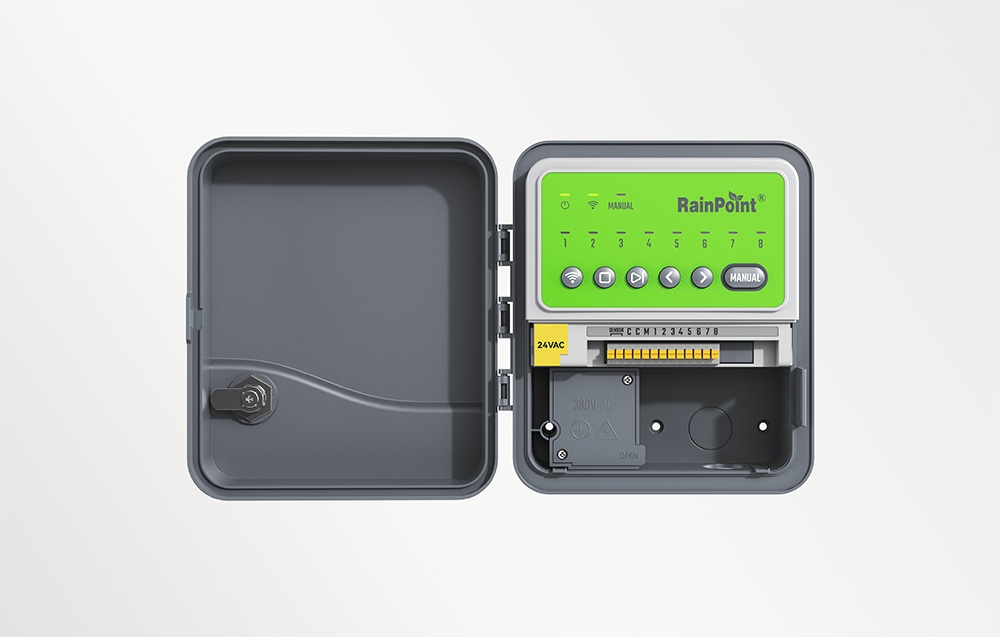 RainPoint 8-Zone WiFi AC Irrigation Controller aprašymas - Prekės nuotrauka