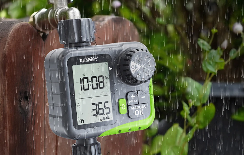 RainPoint ITV117 Irrigation Controller with Vanduo Usage Limiter aprašymas - Prekės nuotrauka