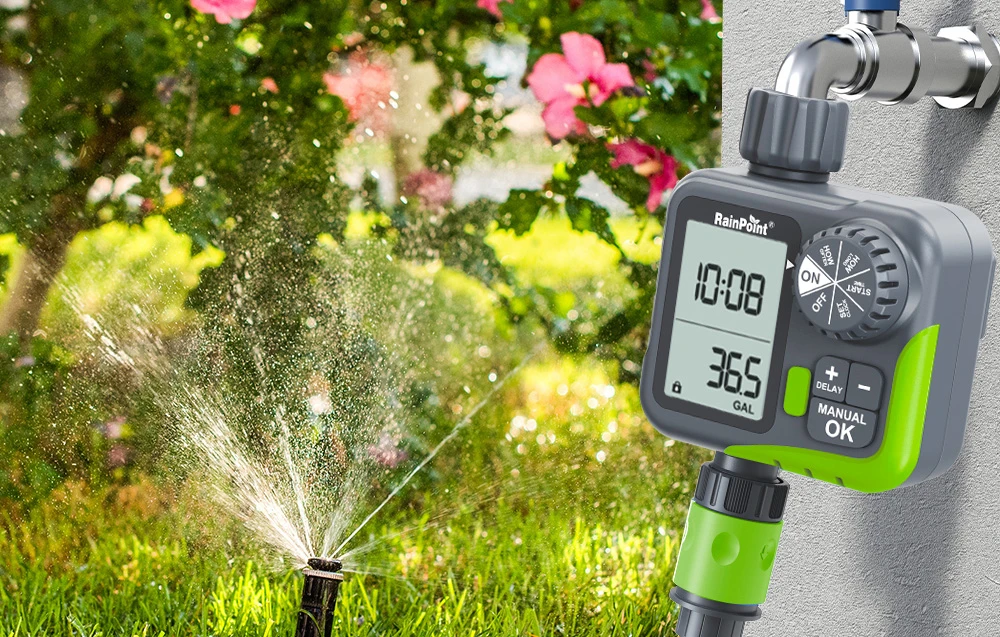 RainPoint ITV117 Irrigation Controller with Vanduo Usage Limiter aprašymas - Prekės nuotrauka