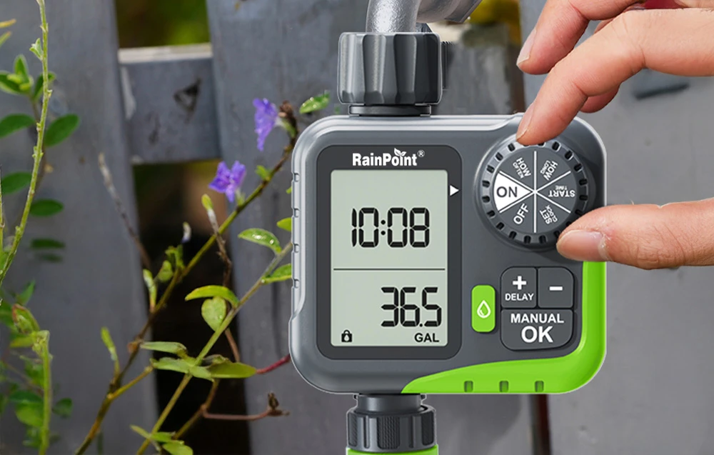 RainPoint ITV117 Irrigation Controller with Vanduo Usage Limiter aprašymas - Prekės nuotrauka