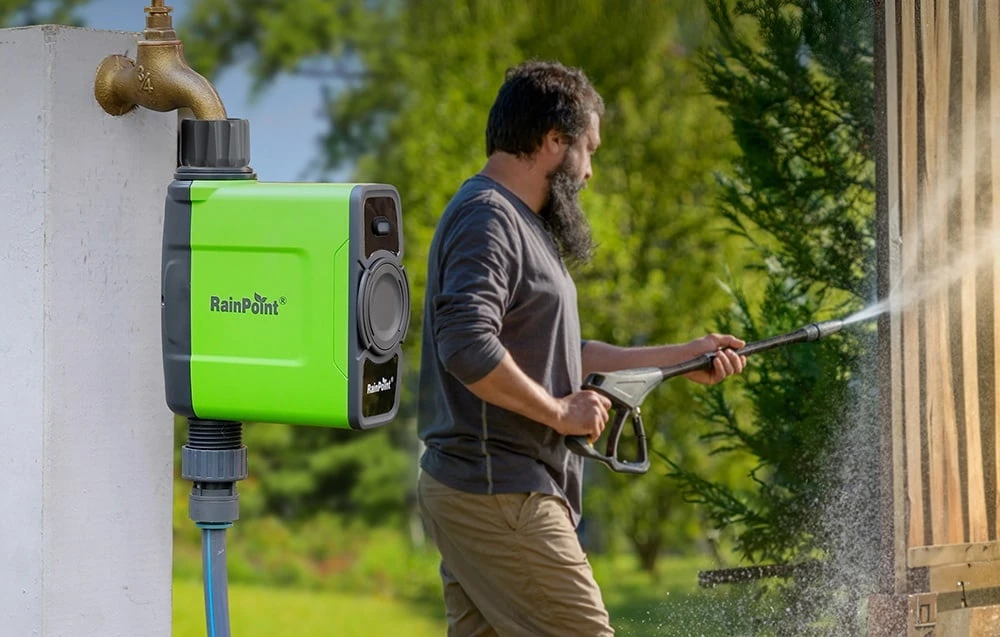 „RainPoint Wifi“ 1 zonos laistymo valdiklis su šliuzu aprašymas - Prekės nuotrauka „RainPoint Wifi“ 1 zonos laistymo valdiklis su šliuzu aprašymas - Prekės nuotrauka
