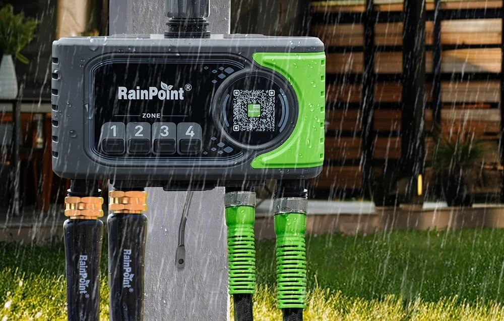 RainPoint WiFi 4-zone irrigation controller aprašymas - Prekės nuotrauka RainPoint WiFi 4-zone irrigation controller aprašymas - Prekės nuotrauka