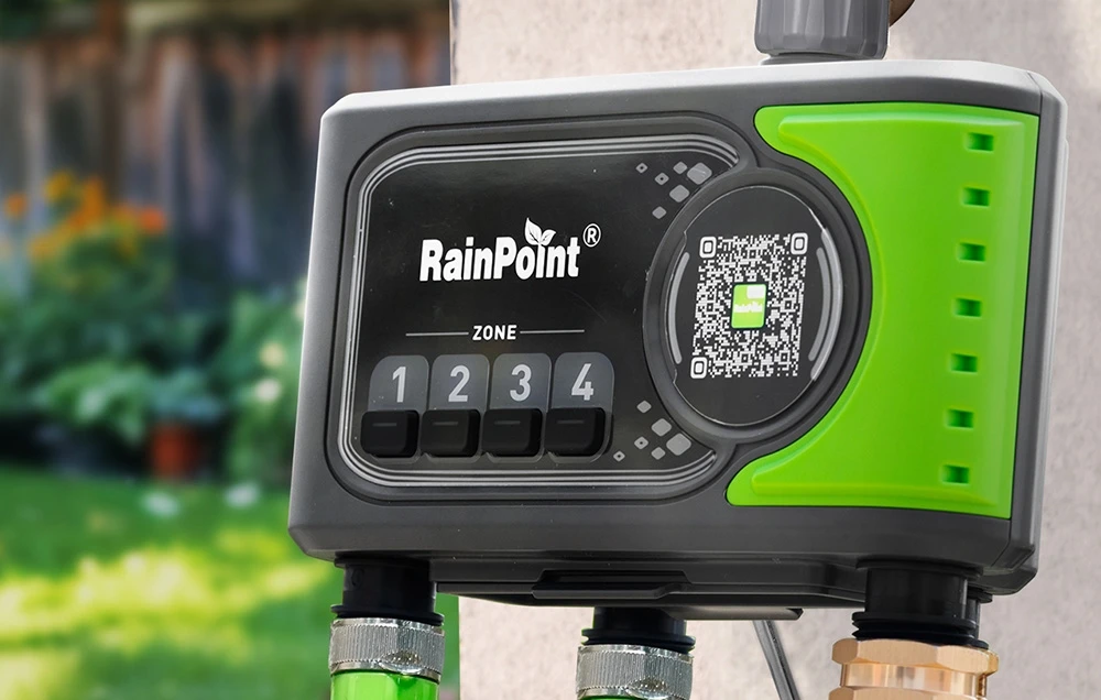 RainPoint WiFi 4-zone irrigation controller aprašymas - Prekės nuotrauka RainPoint WiFi 4-zone irrigation controller aprašymas - Prekės nuotrauka