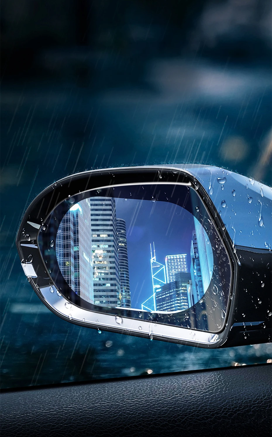Plėvelė nuo lietaus automobilio veidrodžiui Baseus 2vnt aprašymas - Prekės nuotrauka Plėvelė nuo lietaus automobilio veidrodžiui Baseus 2vnt aprašymas - Prekės nuotrauka