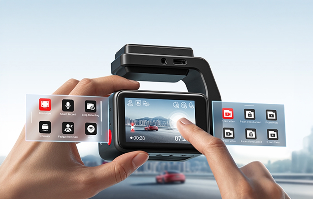 REDTIGER F4 Pro WiFi 4K + 1080p 128GB Dash Cam aprašymas - Prekės nuotrauka