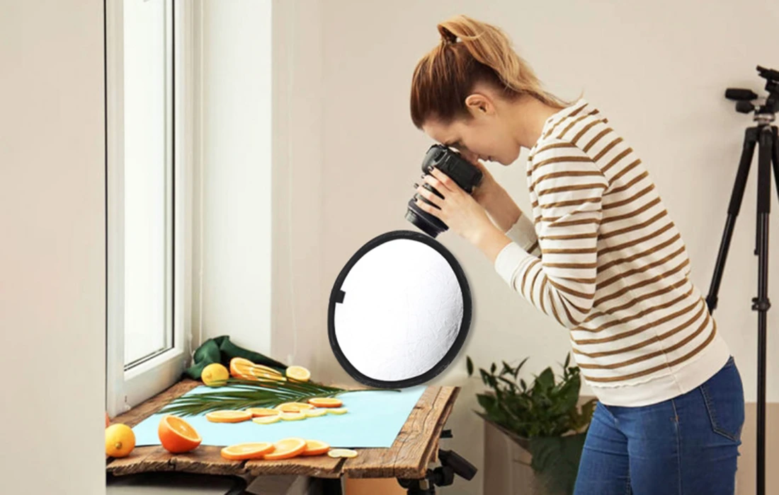PULUZ 30cm 2in1 sidabrinis / auksinis reflektorius aprašymas - Prekės nuotrauka