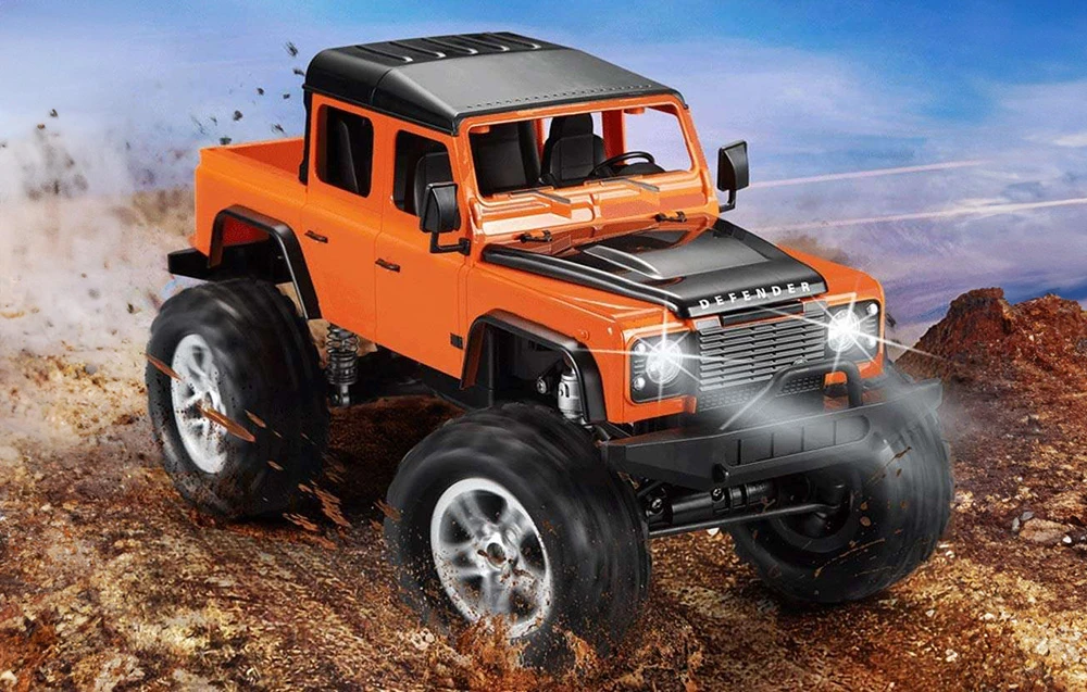Nuotoliniu būdu valdomas automobilis 1:14 Double Eagle (organge) Land Rover Defender (pikas) E332-003 aprašymas - Prekės nuotrauka Nuotoliniu būdu valdomas automobilis 1:14 Double Eagle (organge) Land Rover Defender (pikas) E332-003 aprašymas - Prekės nuotrauka