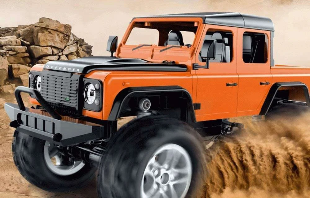 Nuotoliniu būdu valdomas automobilis 1:14 Double Eagle (organge) Land Rover Defender (pikas) E332-003 aprašymas - Prekės nuotrauka Nuotoliniu būdu valdomas automobilis 1:14 Double Eagle (organge) Land Rover Defender (pikas) E332-003 aprašymas - Prekės nuotrauka